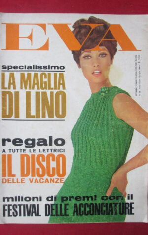 EVA 28 1965 SPECIALE LA MAGLIA DI LINO FESTIVAL DELLE ACCONCIATURE [Q39]