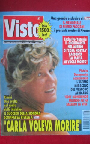 VISTO 7 1993 PIETRO PACCIANI STEFANIA BUCARELLI ELISABETTA PICCIONE [G64]