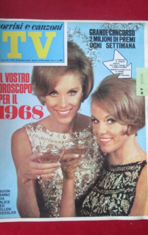 TV SORRISI CANZONI 53 1967 ALICE ELLEN KESSLER BRIGITTE BARDOT DUTRONC [G64]