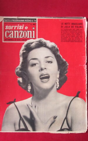 SORRISI E CANZONI47 1957 JULIA DE PALMA GIANNI MARZOCCHI [G64]