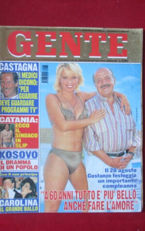 GENTE 34 1998 MARIA DE FILIPPI MAURIZIO COSTANZO CAROLINA DI MONACO [G64]