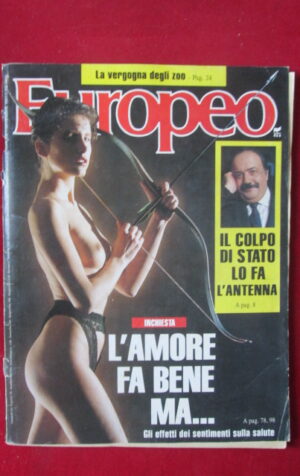 EUROPEO 44 1991 MAURIZIO COSTANZO CUCCARINI DE SICA ORNELLA MUTI [G64]