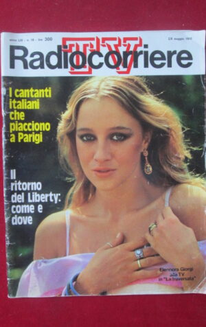 TV RADIOCORRIERE 18 1976 ELEONORA GIORGI [G64]