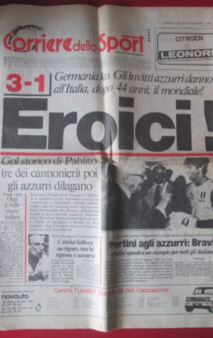 CORRIERE DELLO SPORT 12-07-1982 ITALIA CAMPIONE DEL MONDO [GS46] - ORIGINALE