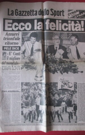 GAZZETTA DELLO SPORT 13-07-1982 ITALIA CAMPIONE DEL MONDO [GS46]