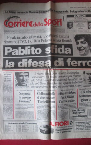 CORRIERE DELLO SPORT 08-07-1982 ITALIA POLONIA PAOLO ROSSI [GS46]