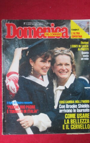 DOMENICA CORRIERE 26 1987 BROOKE SHIELDS NANCY REAGAN FRANCO ZEFFIRELLI [M5D]