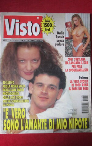 VISTO 4 1993 DOSSIER TOTO RIINA LUCIA PARISI ANTONIO BUCA [M5D]