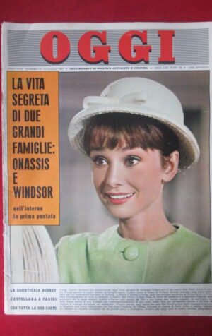 OGGI 29 1962 ONASSIS WINDSOR AUDREY HEPBURN [G4]