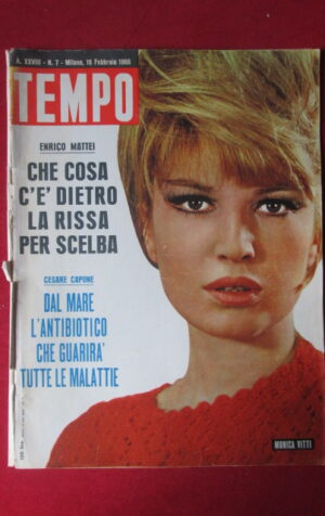 TEMPO 7 1966 ENRICO MATTEI CESARE CAPONE MONICA VITTI JACQUELINE KENNEDY [G4]