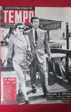 TEMPO 34 1950 BARBARA STANWYCK BOB TAYLOR [G4]