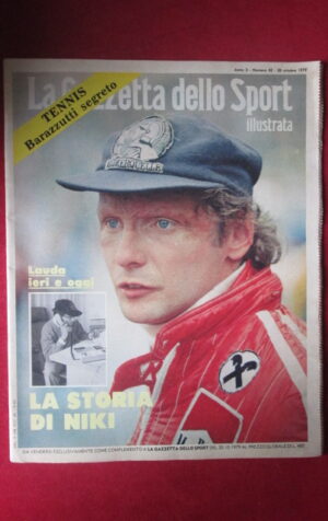 LA GAZZETTA DELLO SPORT ILLUSTRATA 42 1979 NIKI LAUDA LUCA MONTEZEMOLO [GS6]