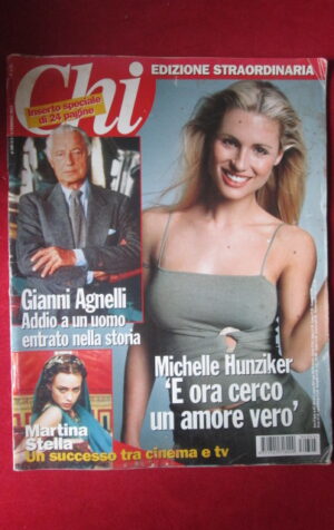 CHI 5 2003 MICHELLE HUNZIKER GIANNI AGNELLI MARTINA STELLA [GS6]