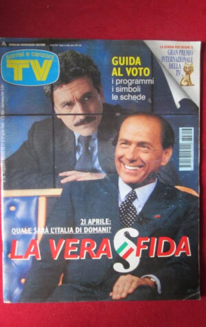 TV SORRISI E CANZONI 16 1996 BERLUSCONI D' ALEMA STONE RENATO ZERO [GS6]