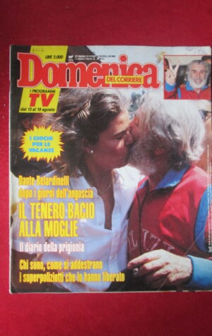 DOMENICA DEL CORRIERE 33 1989 DANTE BELARDINELLI CLAUDIO LIPPI [GS6]