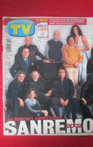 TV SORRISI CANZONI 11 2002 SANREMO 02 BAUDO MANUELA ARCURI SIMONA VENTURA [GS6]