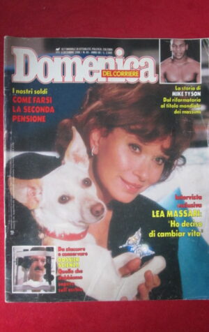 DOMENICA DEL CORRIERE 49 1986 LEA MASSARI MIKE TYSON INDRO MONTANELLI [GS6]