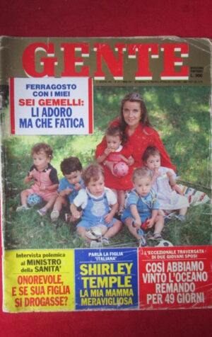 GENTE 34 1981 SHIRLEY TEMPLE GEMELLI LICIO GELLI NIKI LAUDA [GS6]