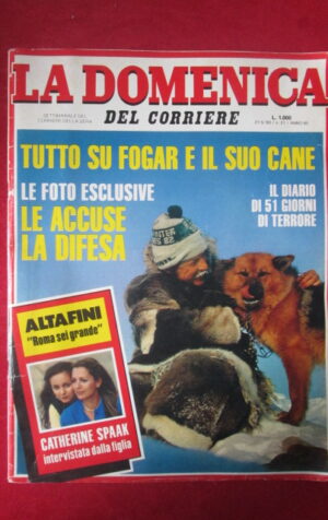 LA DOMENICA DEL CORRIERE 21 1983 ALTAFINI CATHERINE SPAAK LORY DEL SANTO [GS6]