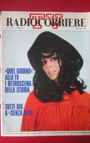 TV RADIOCORRIERE 29 1970 CLAUDIA MORI NINO FERRER ORNELLA VANONI [GS10]