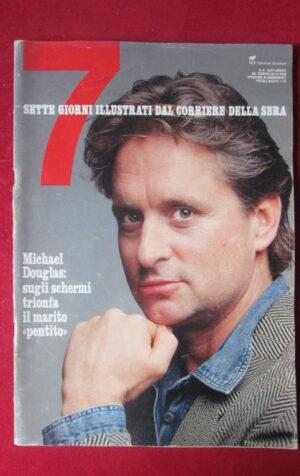 SETTE CORRIERE SERA 6 1988 MICHAEL DOUGLAS GLENN CLOSE ISABELLE PASCO [GS10]