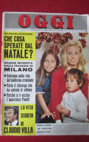 OGGI 53 1969 CLAUDIO VILLA GABRIELLA FARINON PIETRO VALPREDA MASTROIANNI [GS10]