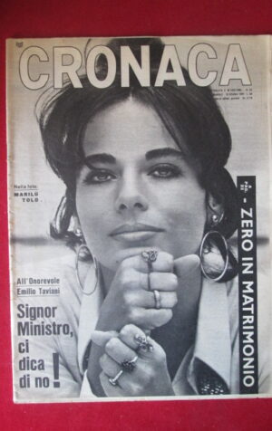 CRONACA 42 1969 MARILU TOLO EMILIO TAVIANI [TR29A]