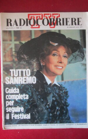 RADIOCORRIERE TV 9 1971 VALENTINA CORTESE - SPECIALE SANREMO 1971 [TR29A]