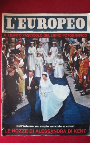 EUROPEO 18 1963 NOZZE DI ALLESANDRA DI KENT BRIGITTE BARDOT [TR29A]