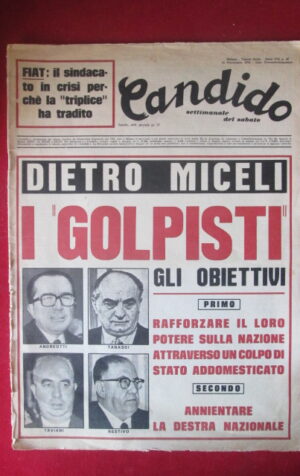 CANDIDO SETTIMANALE DEL SABATO 46 1974 ANDREOTTI TANASSI TAVIANI [TR29A]