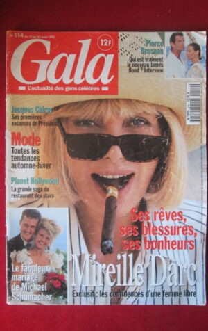 GALA 114 1995 JACQUES CHIRAC MICHAEL SCHUMACHER MIRELLE DARC [TR29A]
