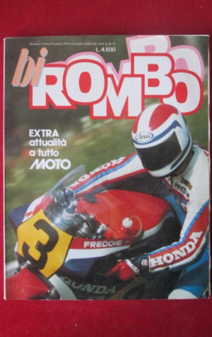 BI ROMBO 3 1984 ALL' INTERNO STICKER PER IL CASCO - GIACOMO AGOSTINI [TR29A]