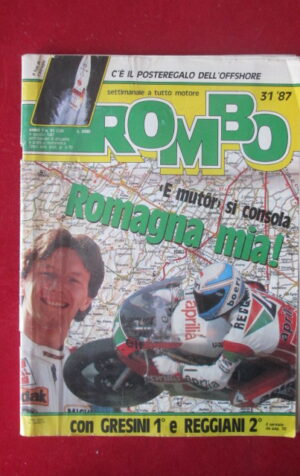 ROMBO 31 1987 GRESINI REGGIANI MANSELL + POSTER OFFSHORE [TR29A]