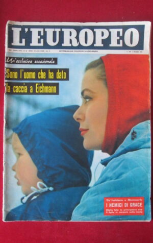 EUROPEO 10 1961 JOHN GUNTHER GRACE KELLY ORIANA FALLACI [TR29A]