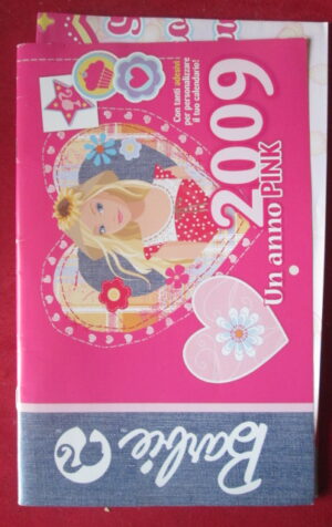 BARBIE UN ANNO PINK 20009 CON ADESIVI E POSTER   [H078]