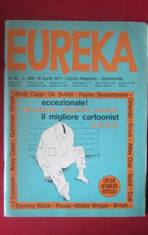 EUREKA 52 1971  RIVISTA DI FUMETTI CON ADESIVI  [G99N12]