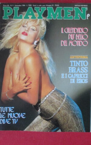 PLAYMEN 9 1986 ORNELLA VANONI FRANCESCA DELLERA CAPRICCIO TINTO BRASS [SIT21]