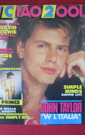 CIAO 2001 26 1987 POSTER PRINCE DAVID BOWIE SIMPLE MINDS JOHN TAYLOR  [G103A]