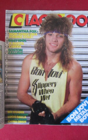 CIAO 2001 3 1987 INSERTO A-HA - BON JOVI SAMANTHA FOX BILLY IDOL  [G103A]