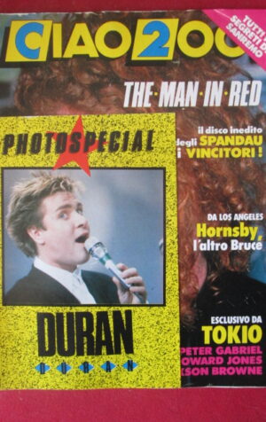CIAO 2001 7 1987 INSERTO DURAN DURAN SIMPLY RED PETER GABRIEL LOU REED [G103A]