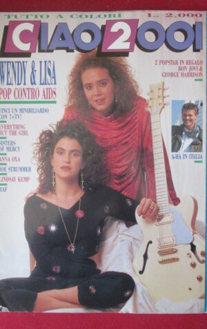 CIAO 2001 15 1988 POSTER GEORGE HARRISON BON JOVI ANNA OXA JOE STRUMMER [G103A]