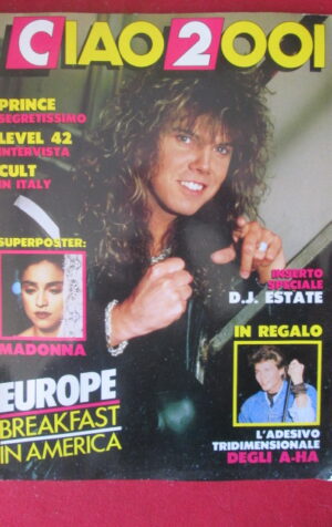 CIAO 2001 28 1987 POSTER MADONNA PRINCE LEVEL 42 CULT  [G103A]