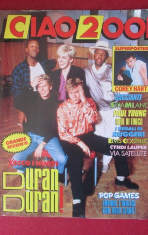 CIAO 2001 46 1986 DURAN DURAN POSTER COREY HART COCCIANTE CINDY LAUPER [G103A]