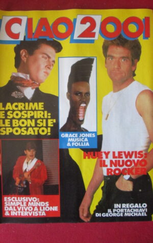 CIAO 2001 3 1986 PINO DANIELE ELTON JOHN SIMPLE MINDS SIMON LE BON [G103A]