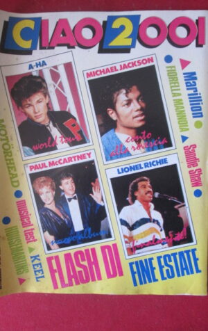 CIAO 2001 34 1986 POSTER MICHAEL JACKSON MARILLION MOTORHEAD MANNOIA [G103A]