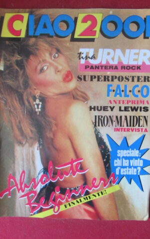 CIAO 2001 38 1986 POSTER FALCO - TINA TURNER IRON MAIDEN [G103A]