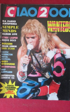 CIAO 2001 39 1986 POSTER SAMANTHA FOX - DAVID LEE ROTH OZZY OSBOURNE [G103A]