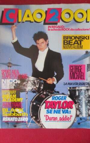 CIAO 2001 19 1986 INSERTO GEORGE MICHAEL WHAM RENATO ZERO ROGER TAYLOR [G103A]