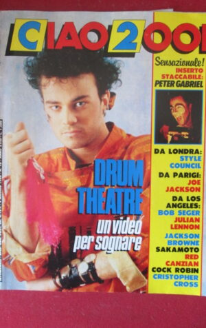CIAO 2001 18 1986 INSERTO PETER GABRIEL CANZIAN SAKAMOTO STYLE COUNCIL [G103A]