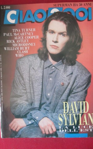CIAO 2001 18 1988 DAVID SYLVIAN ALICE COOPER RICK ASTLEY CLASH WHO [G103A]